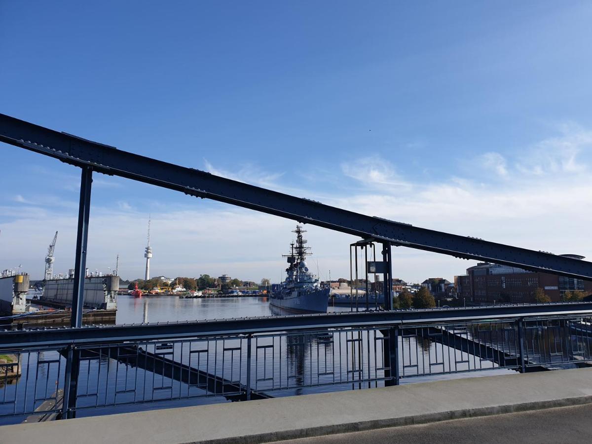 191 Ferienwohnung Deichbruecke 威廉港 外观 照片